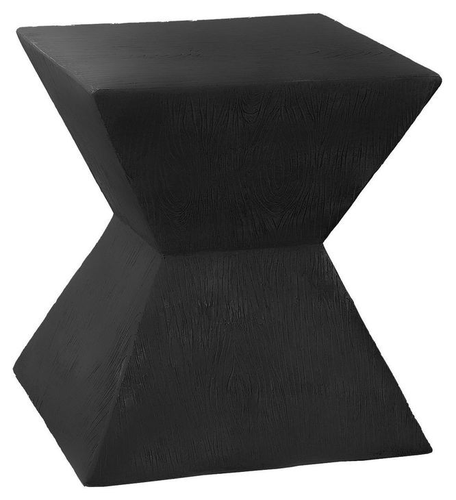 4127 Black Square Accent Table