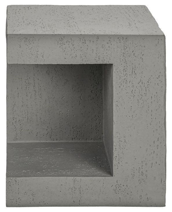 4130 Gray Square Accent Table