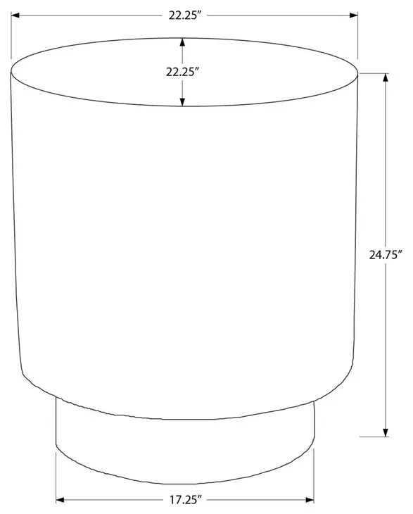 4148 Gray Round Accent Table