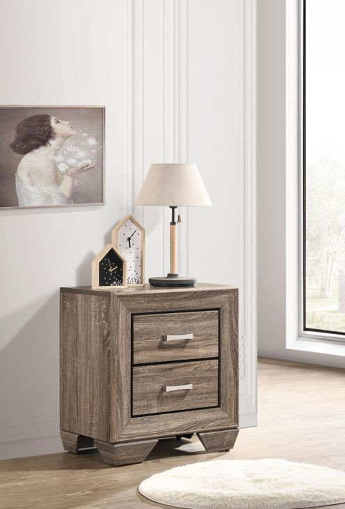 Kauffman Washed Taupe Nightstand