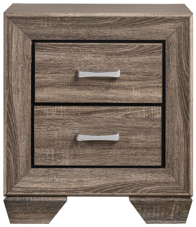 Kauffman Washed Taupe Nightstand