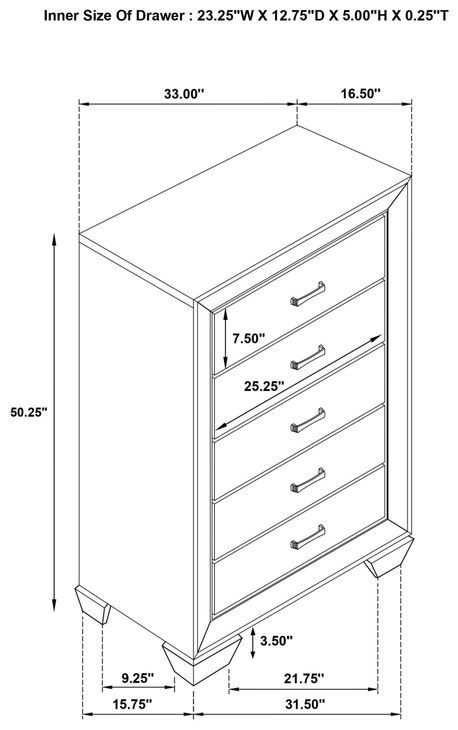 Kauffman Washed Taupe Chest