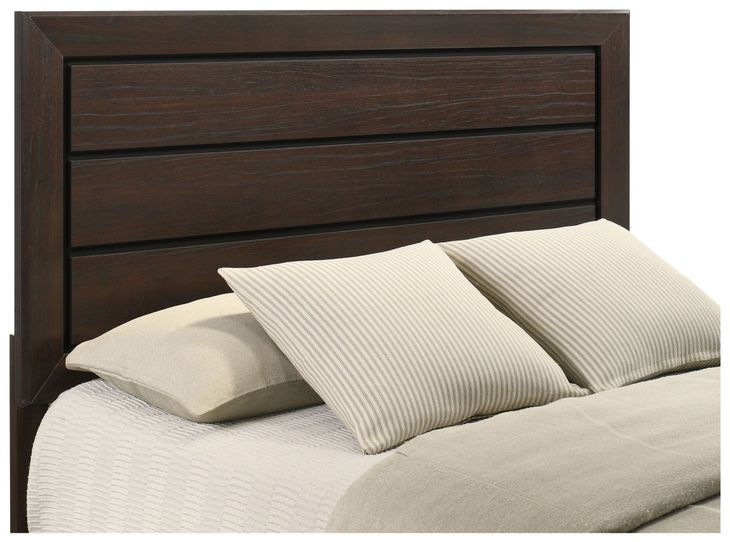 Kauffman Dark Cocoa California King Panel Bed