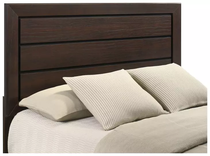 Kauffman Dark Cocoa California King Panel Bed