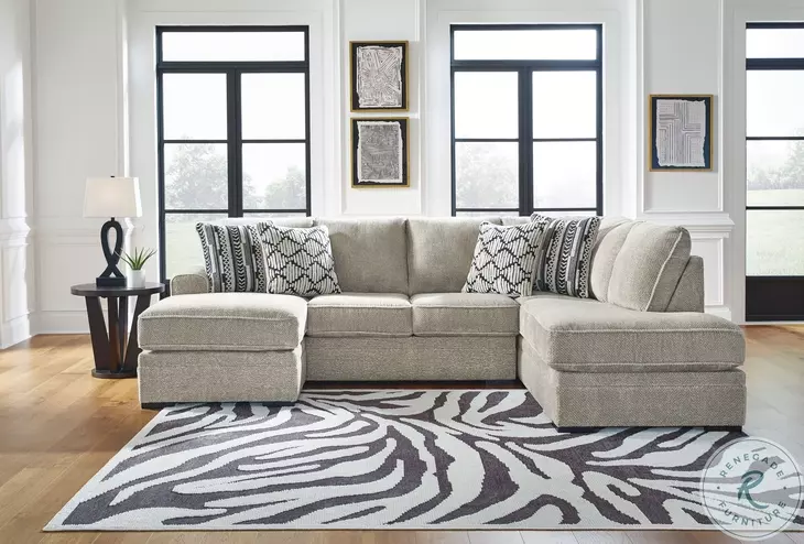 Calnita Sisal 2 Piece Sectional with RAF Chaise