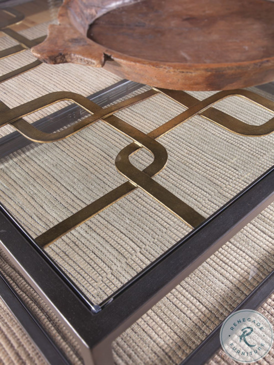 Signature Designs Antique Black Moxie Rectangular Cocktail Table