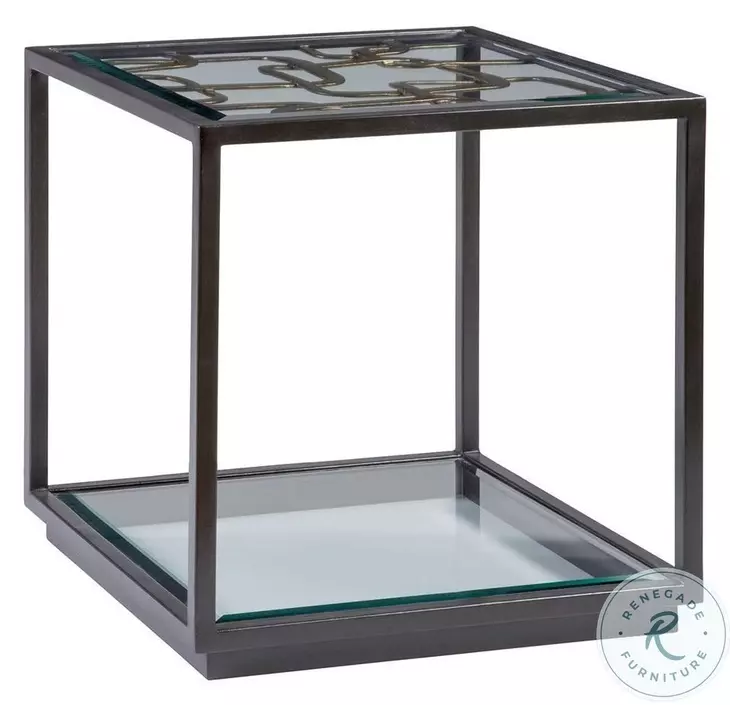 Signature Designs Antique Black Moxie Square End Table