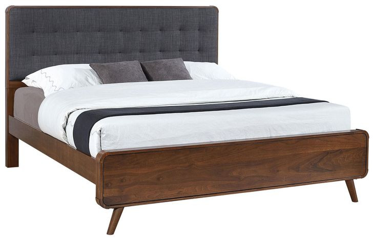 Robyn Dark Walnut King Panel Bed