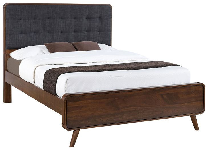 Robyn Dark Walnut Queen Panel Bed