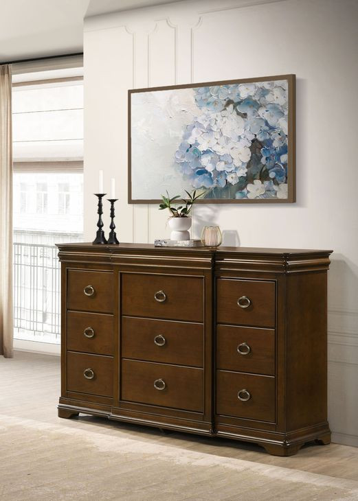 Garland Brown Cherry 11 Drawer Dresser