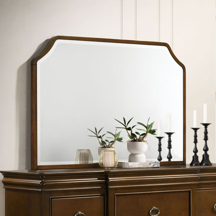 Garland Brown Cherry Rectangular Dresser Mirror