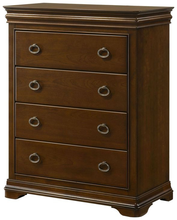 Garland Brown Cherry and Cream Upholstered Panel Bedroom Set