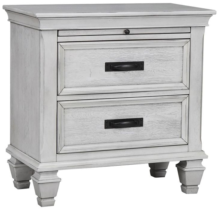 Franco Antique White Nightstand