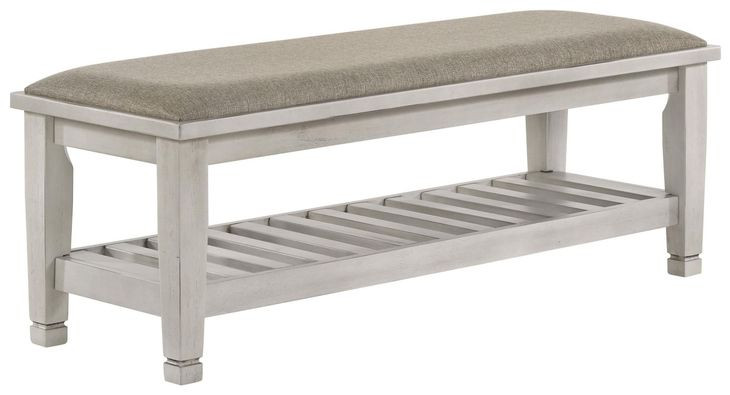 Franco Antique White Bench