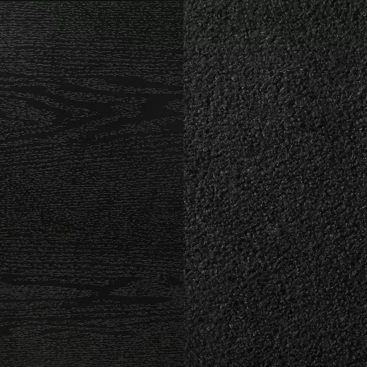 Miranda Black Full Upholstered Panel Bed