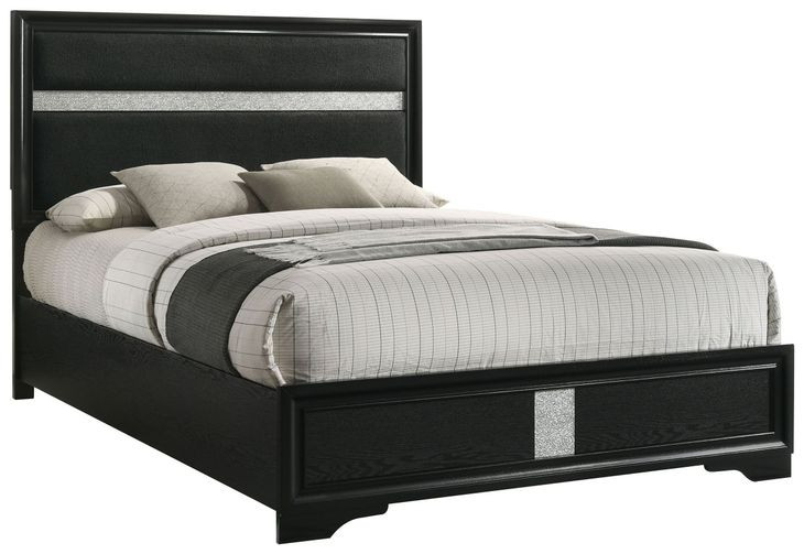 Miranda Black California King Panel Bed