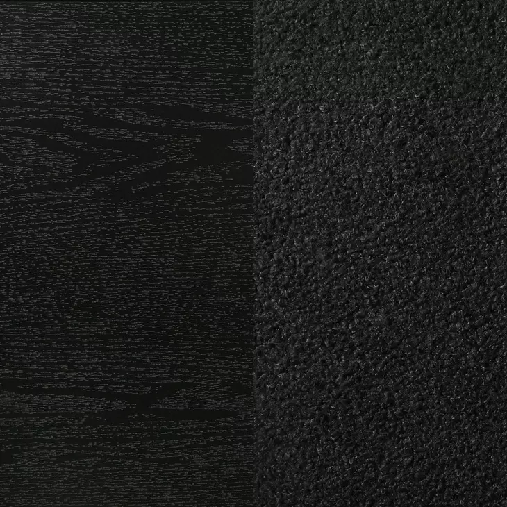 Miranda Black California King Upholstered Panel Bed