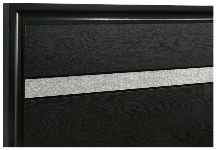 Miranda Black King Platform Storage Bed