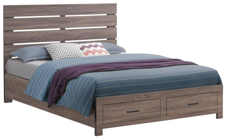 Brantford Barrel Oak King Platform Storage Bed