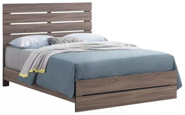 Brantford Barrel Oak King Panel Bed
