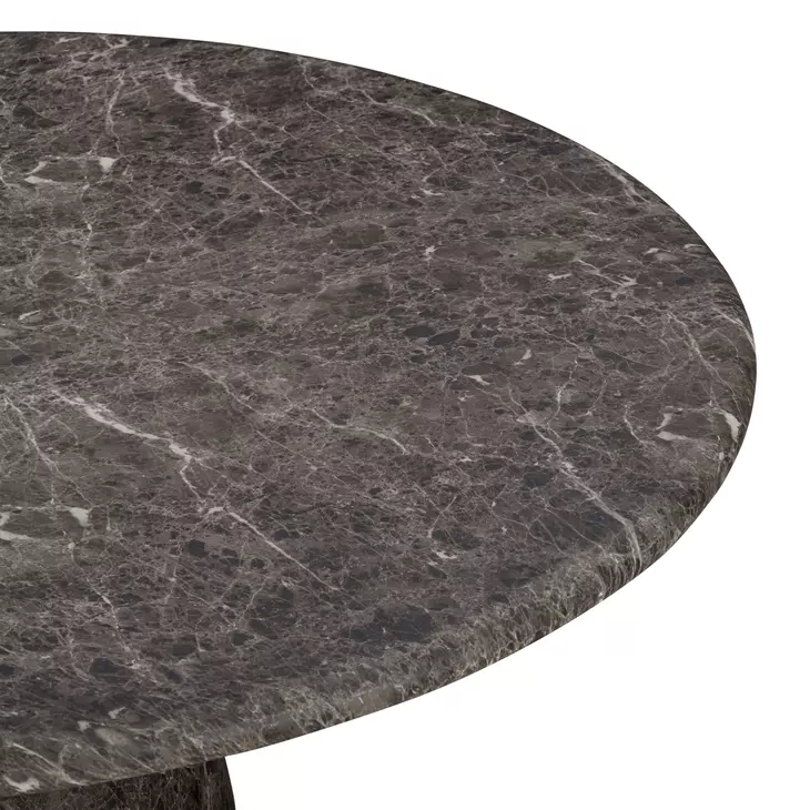 Cynthia Dark Emperador Outdoor Round Side Table