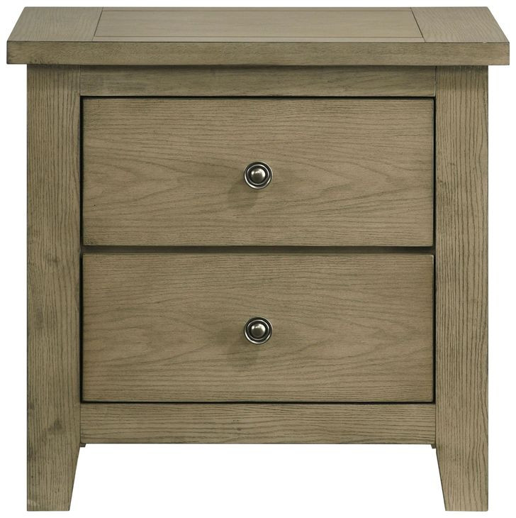 Hazlewood Vineyard Oak 2 Drawer Nightstand