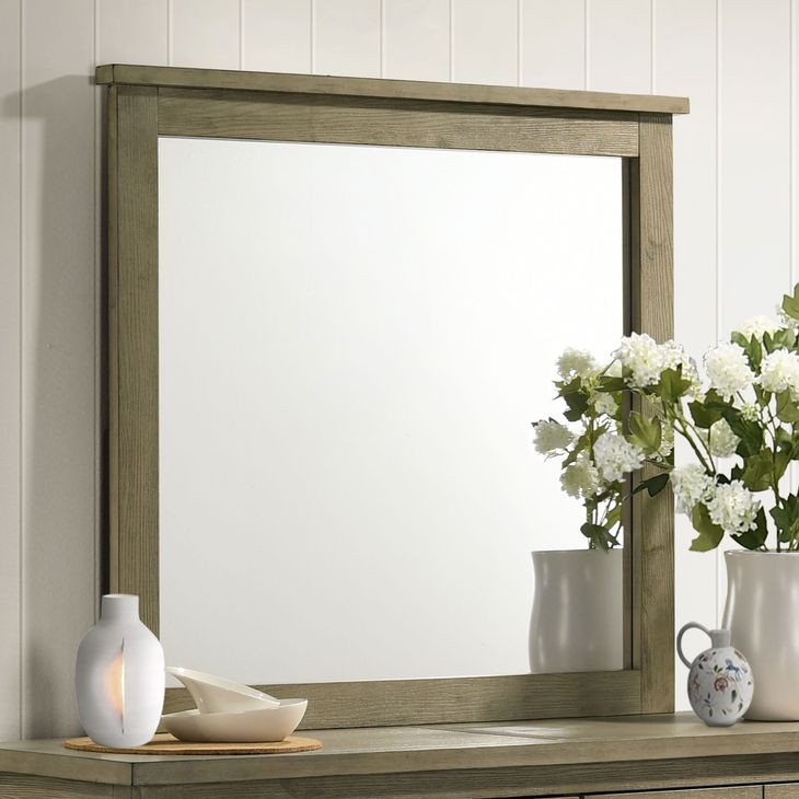 Hazlewood Vineyard Oak Rectangular Dresser Mirror