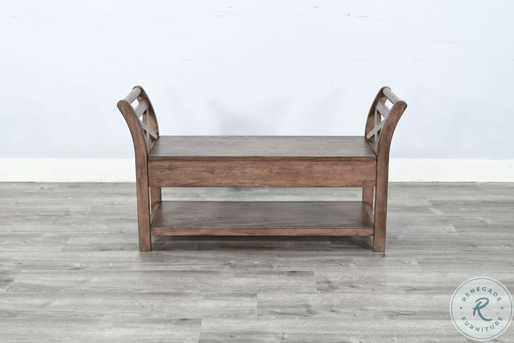 Golden Hearth Buckskin 48" Accent Storage Bench