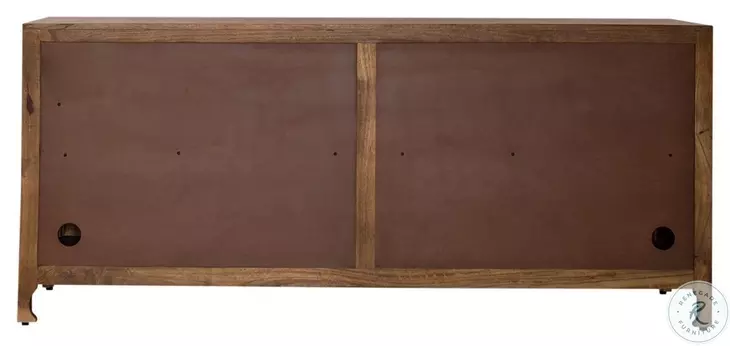 Marisol Weathered Honey And Soft Wash Gray 4 Door TV Stand