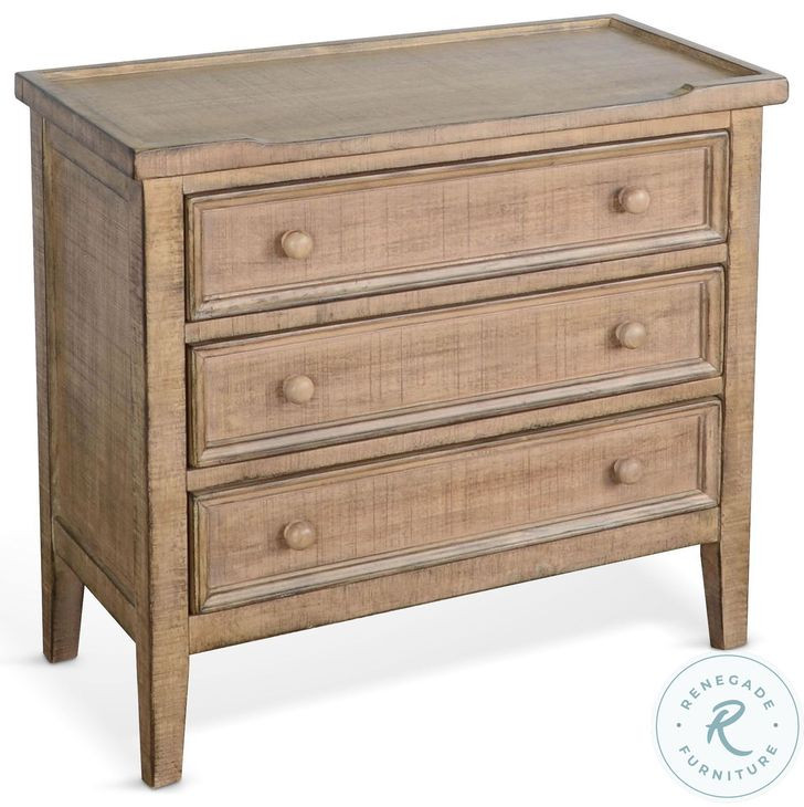 Hearthwood Haven Beach Pebble 3 Drawer Side Chest