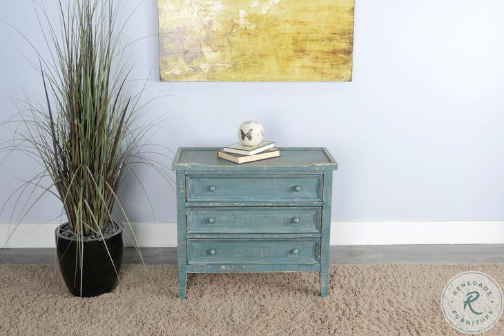 Seabright Green 3 Drawer Chest