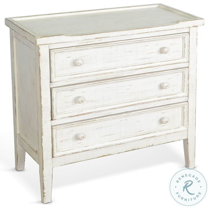Seabright White 3 Drawer Chest