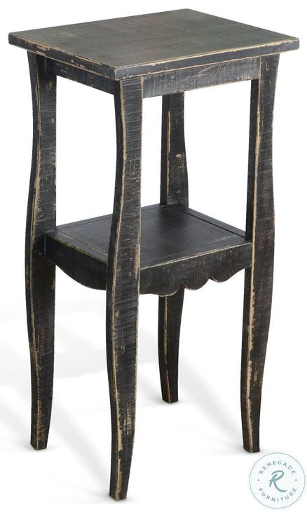 Seabright Black Rectangular End Table