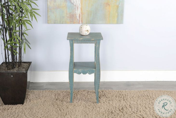Seabright Green Rectangular End Table