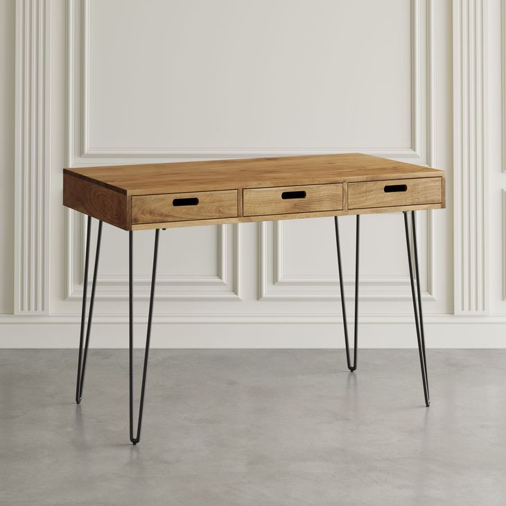 Rollins Natural 5 Piece Counter Height Dining Set with Storage USB Charging