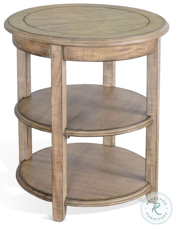Seabright Beach Pebble Round Side Table