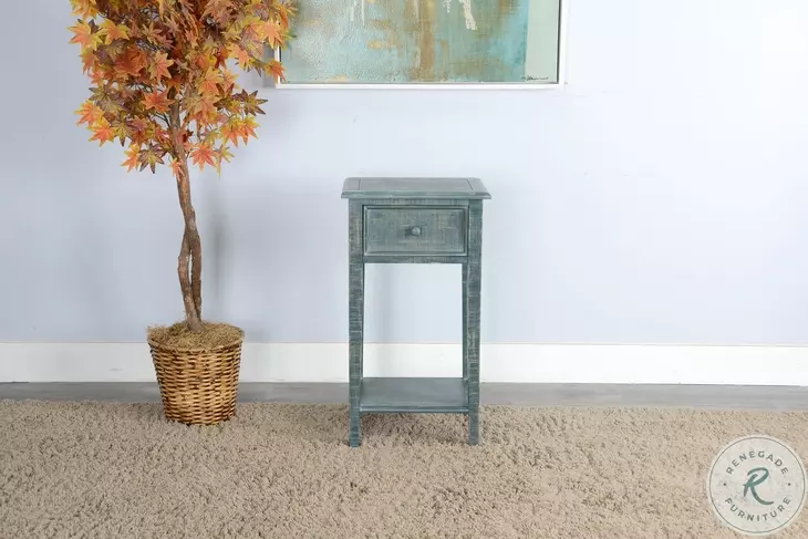 Seabright Sea Grass Rectangular Side Table
