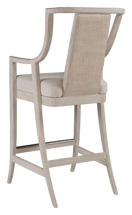 Mistral Bianco Upholstered Woven Barstool