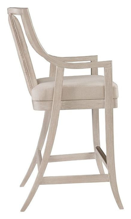 Mistral Bianco Upholstered Woven Barstool