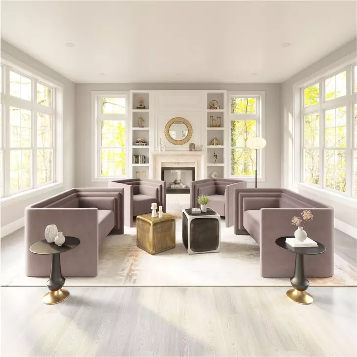 Trippel Taupe 56" Loveseat