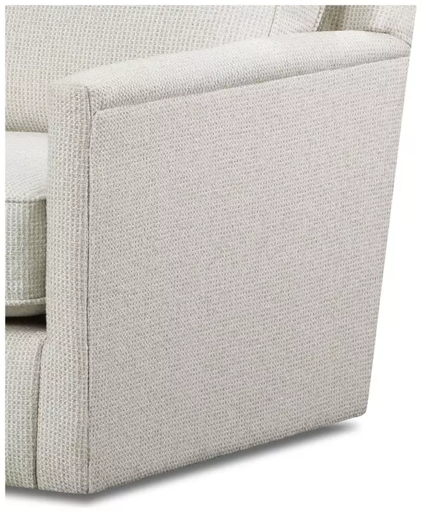 Durango Moose Off White and Gray Performance Fabric Upholstered Accent Chair