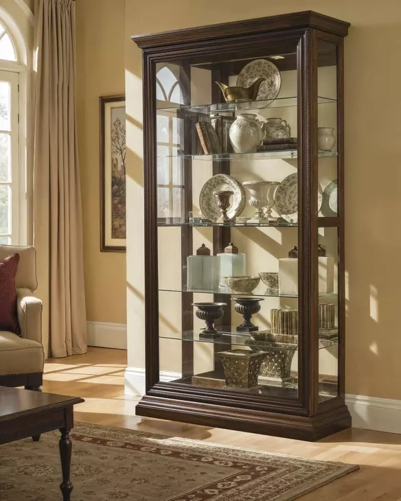Edwardian Two Way Sliding Door Curio