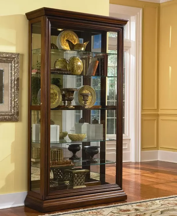 Edwardian Two Way Sliding Door Curio