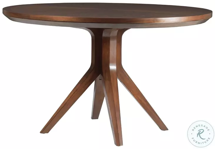 Signature Designs Rich Walnut Beale Round Dining Table