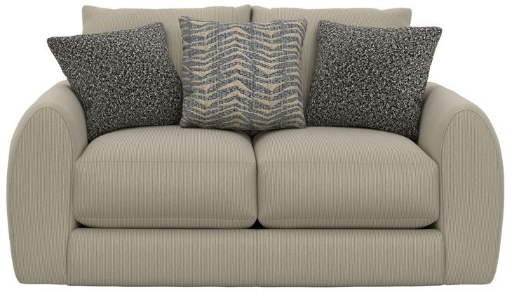 Ezra Twine Loveseat with Cuddler Coil Cushions