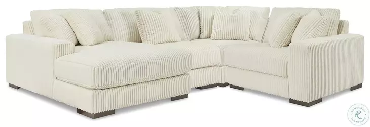 Lindyn Ivory 4 Piece Sectional with LAF Chaise