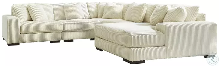 Lindyn Ivory Sectional with RAF Chaise