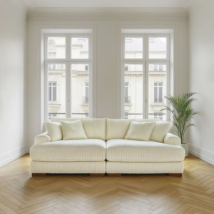 Lindyn Ivory Super Chaise