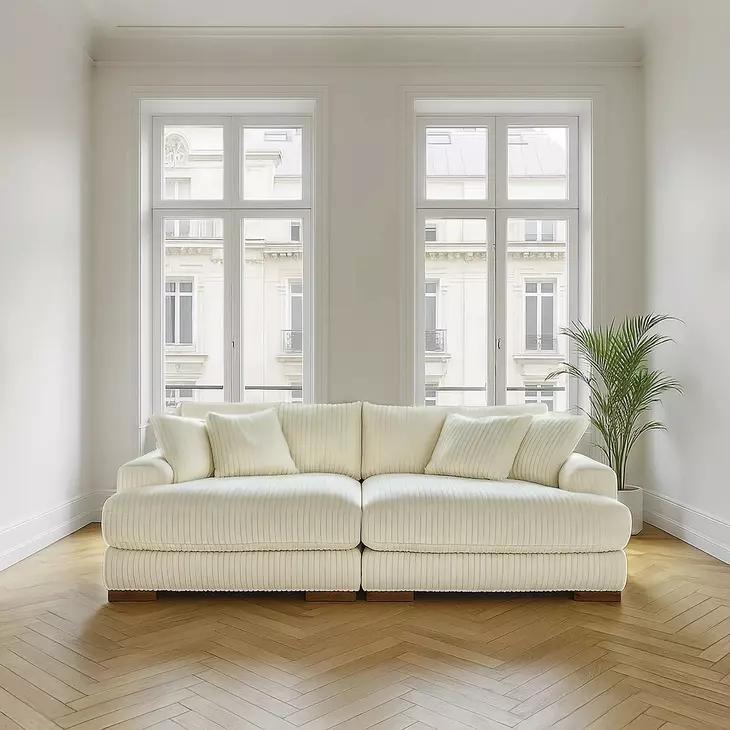 Lindyn Ivory Super Chaise