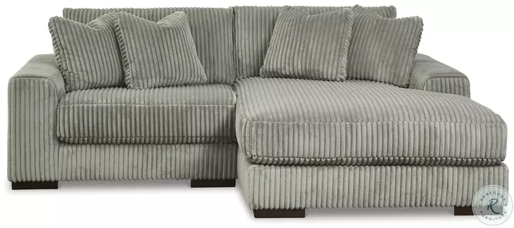 Lindyn Fog Small Sectional with RAF Chaise